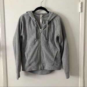 Gray Textured Lululemon Jacket/Sweatshirt